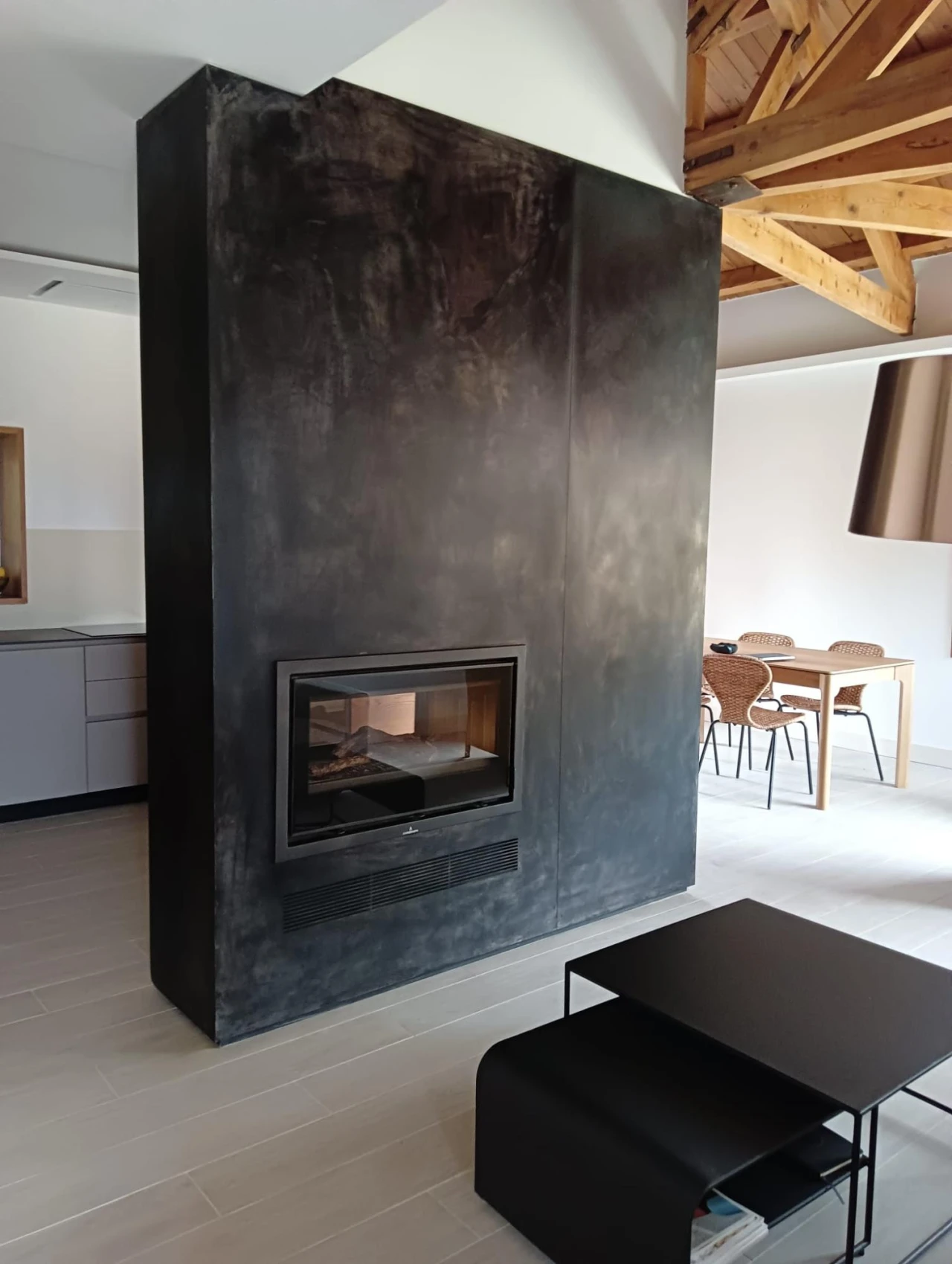 chimenea a dos caras