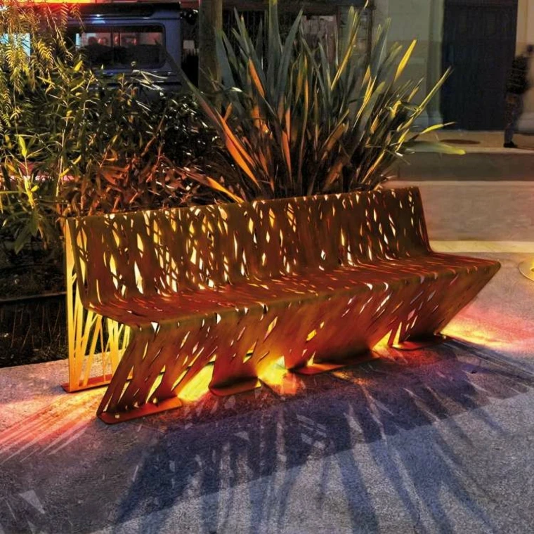 corte lser banco con led