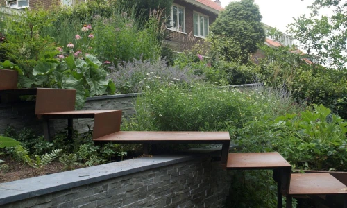 escaleras en acero corten
