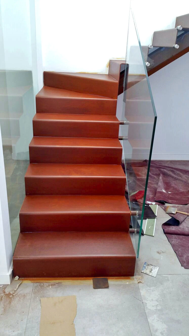 hierro escaleras corten