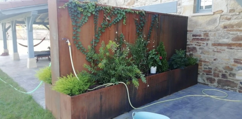 jardinera acero corten