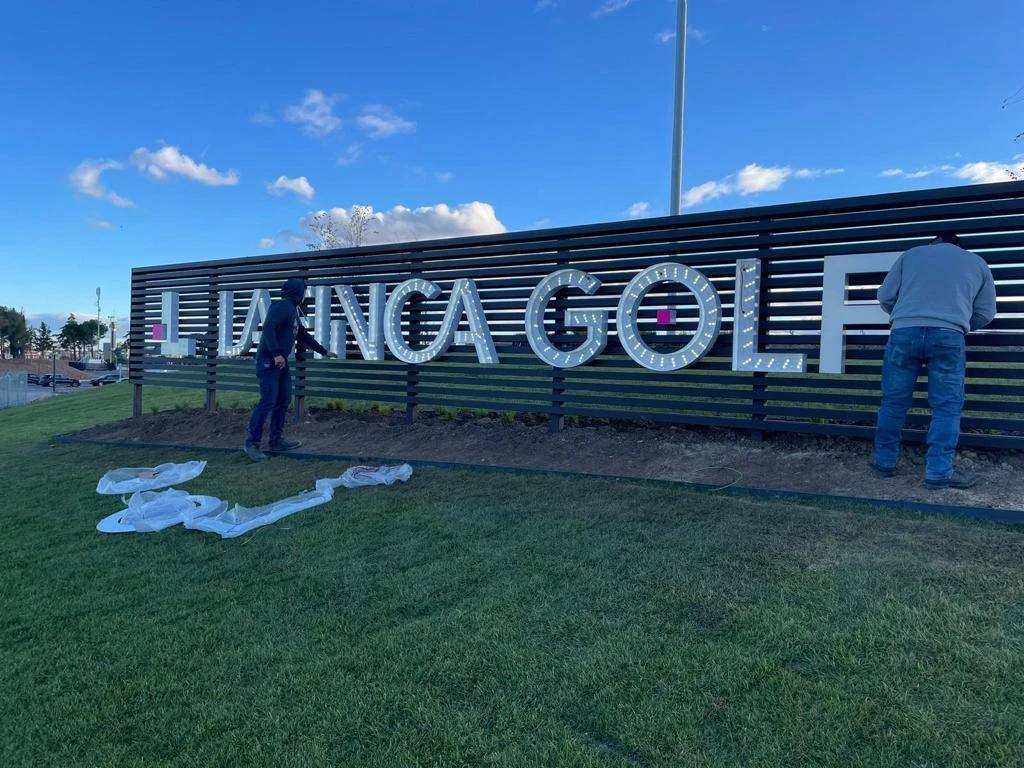 rtulo finca de golf
