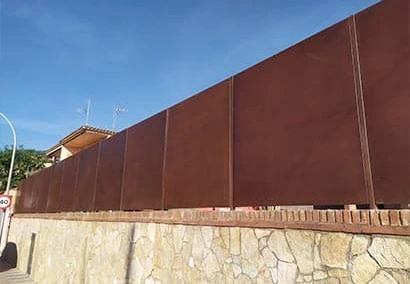 valla chapa lisa opaca